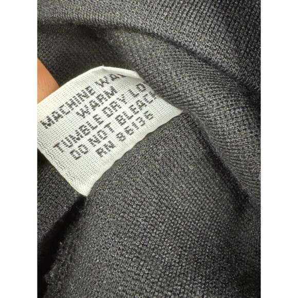 Bryn Walker Black Ponte Knit Back Button Boat Neck Tunic Top XXS Quiet Luxury - Picture 10 of 10